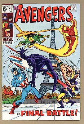 Buy Avengers 71 (VG) 1st App Invaders! Roy Thomas, Sal Buscema 1969 Marvel Y150 • 51.97£