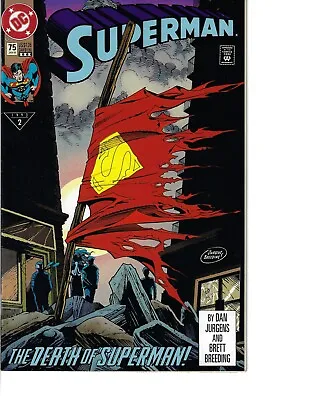 Buy Superman Vol. 2 # 75 - Death Of Superman Comic - Excellent Condition (#734) • 4.79£