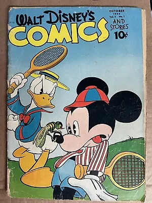 Buy Walt Disney's Comics And Stories Vol. 3 #1 (#49) (Oct 1944, Dell) • 79.44£