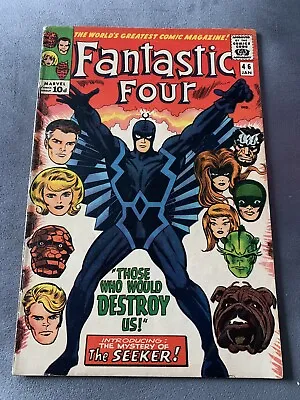 Buy Fantastic Four #46. Jan 1966. Marvel. Inhumans! 1st App Of Black Bolt! • 150£