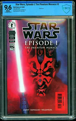 Buy Star Wars Episode I The Phantom Menace #3 CBCS 9.6 1st Darth Maul Mace Windu CGC • 199.16£