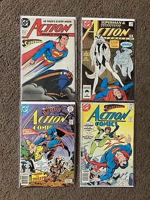 Buy Vintage 1977 Superman Action Comics & More Collection #472, 595, 470, 617 • 27.67£