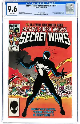 Buy 🔥 Marvel Super-Heroes Secret Wars #8 CGC 9.6 White Pages Venom Origin - NICE! • 220.06£