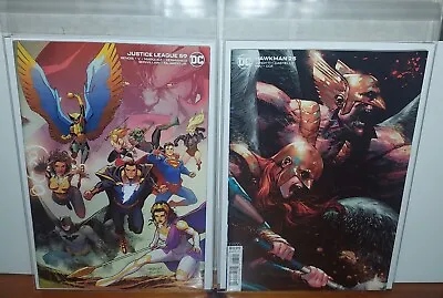 Buy Hawkman #25 Zaffino Variant Cover Justice League #59 Wraparound Variant DC • 3.99£