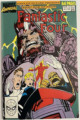 Buy Fantastic Four Annual #23 • KEY 1st Appearance Of Ahab! (Marvel 1990) • 2.36£