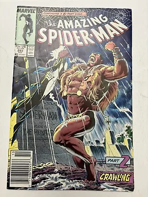 Buy The Amazing Spider-Man #293 Marvel 1st Print 1987 VF Kraven Part 2  -Newstand- • 27.67£