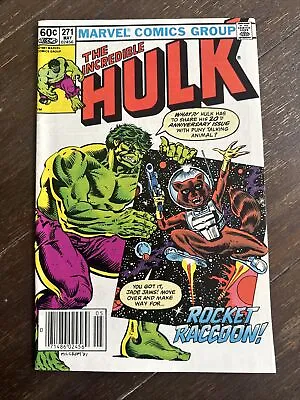 Buy The Incredible Hulk #271N (Marvel 1982) 2nd App & 1st CVR Rocket Raccoon VF- • 118.59£