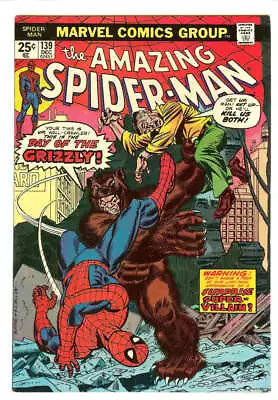 Buy Amazing Spider-man #139 6.5 // 1st Appearance Of Grizzly Marvel Comics 1974 • 31.37£