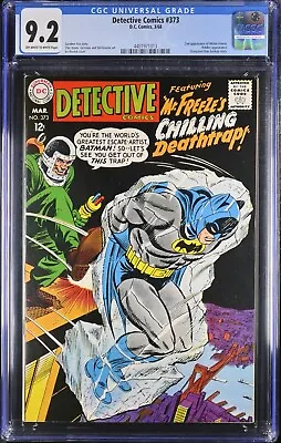 Buy 1968 Detective Comics 373 CGC 9.2 2nd Appearance And Cover Of Mister Freeze. • 959.42£