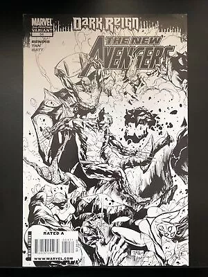 Buy The New Avengers #54 2nd Print B&W Variant  • 20£