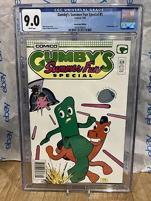 Buy Gumby's Summer Fun Special #1 CGC 9.2 1987) Newsstand Comic New Slab • 78.76£