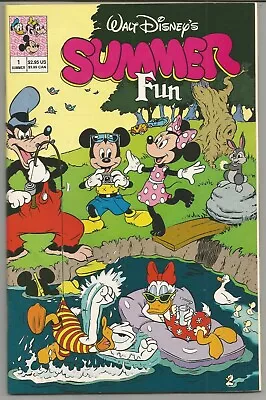 Buy Walt Disney's SUMMER FUN - No. 1 (June 1991) Features MICKEY MOUSE • 14.95£
