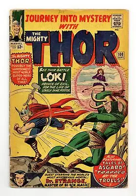 Buy Thor Journey Into Mystery #108 FR 1.0 1964 • 18.13£