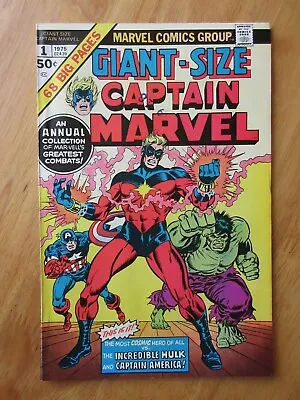 Buy Giant-Size CAPTAIN MARVEL #1 (1975) *Super Bright & Glossy!* (VF+ W/Date Stamp) • 26.34£