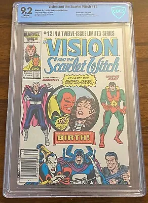 Buy Vision And The Scarlet Witch #12 CBCS 9.2 1st Appearance Of Wiccan & Speed • 47.29£