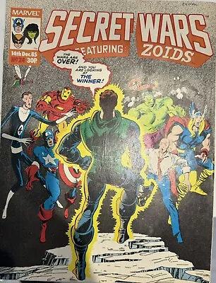 Buy Marvel Secret Wars Uk Edition - Issue 24 December 1985 - Also Zoids & Iceman • 2.99£