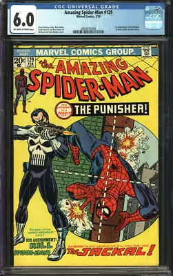 Buy Amazing Spider-man #129 Cgc 6.0 Ow/wh Pages // 1st Appearance Of The Punisher • 1,151.31£
