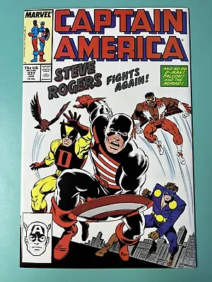 Buy Captain America #337 Marvel 1988 Key Issue 1st Appearance The Captain High Grade • 11.14£