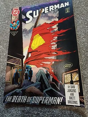 Buy SUPERMAN #75 (Jurgens/Breeding) DC Comics 1993 2nd Printing . LIKE NEW  • 8£