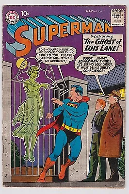 Buy Superman #129 1959 Dc Comics Vg Condition Intro/origin Lori Lemaris The Mermaid • 76.41£