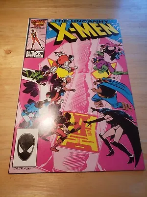Buy The Uncanny X-men #208 Nm Hi Grade Marvel Aug 1986 • 7.43£