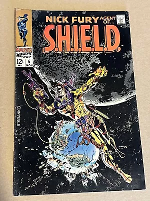 Buy Nick Fury, Agent Of S.H.I.E.L.D. #6 Marvel Comics 1968  Jim Steranko  Cover • 15.93£