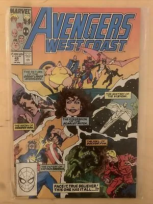 Buy Avengers West Coast #49, Marvel Comics, October 1989, NM • 3.85£