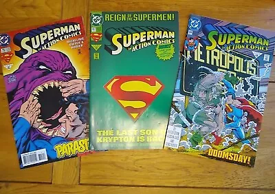 Buy Superman In Action Comics#684 (1992), #687 (1993), #715 (1995) DC Comics-Job Lot • 5£