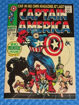 Buy Captain America #100 Facsimile Cover Marvel Reprint Newsprint Interior 1st Solo • 39.52£