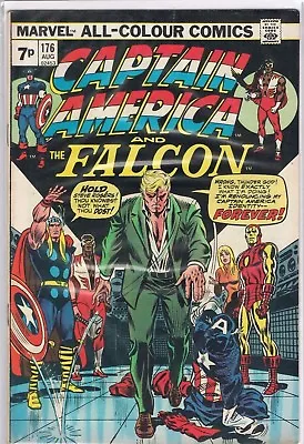 Buy Captain America & The Falcon #170 Marvel Comic Book Fine F 1974 Thor Iron Man • 11.99£