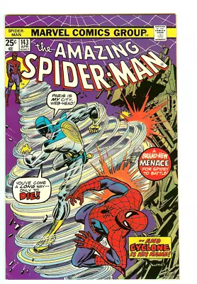 Buy Amazing Spider-man #143 7.5 // 1st Appearance Of Cyclone 1975 • 34.53£