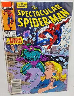 Buy Spectacular Spider-man #164 *1990* Newsstand 8.0 • 3.79£