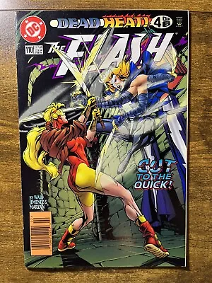 Buy Flash 110 Scarce Newsstand Mark Waid Story Oscar Jimenez Cover Dc Comics 1996 • 2.84£