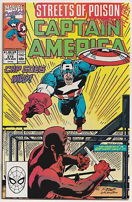 Buy Captain America 375 NM+ 9.6 Marvel 1990 Daredevil • 4£