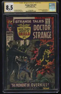 Buy Strange Tales #151 CGC 8.5 W P Signatures Series SS Jim Steranko 1st Work Marvel • 632.49£