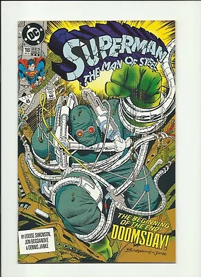 Buy DC - Superman Man Of Steel 18 VF- 3rd Print! Doomsday! Death Of Superman! 1992 • 7.96£