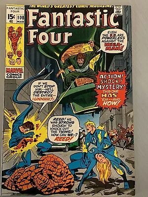 Buy FANTASTIC FOUR #108 •VF+ (8.5)• Marvel (1971)• Stan Lee, LAST JACK KIRBY 🔑🔥 • 23.72£