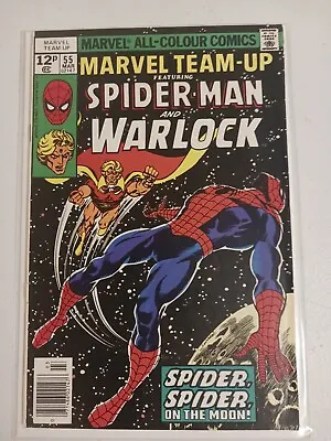 Buy Marvel Team-Up #55 Spider Man Adam Warlock 1st Appear Infinity Gems HIGHER GRADE • 9.46£