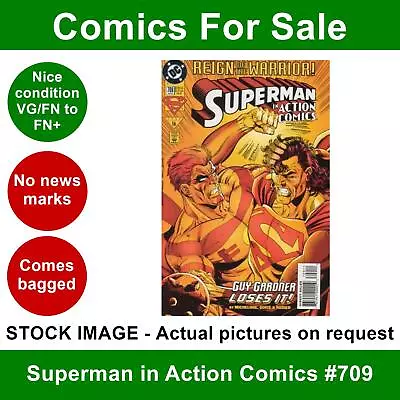 Buy DC Superman In Action Comics #709 Comic - VG/FN+ 01 April 1995 • 3.99£