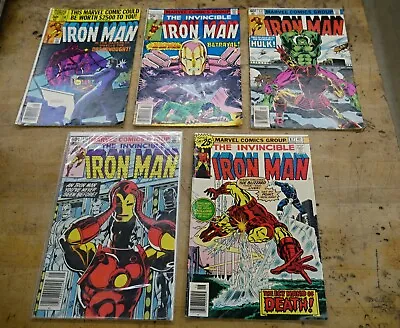 Buy Lot 5 Iron Man Marvel Comics Books 138 Sept; 115 Oct; 131 Feb; 170 May; 87 June • 35.94£