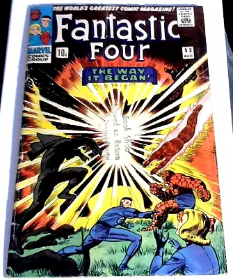 Buy FANTASTIC FOUR #53 (August 1966)Marvel Comic 2nd Appearance Black Panther/Origin • 54.99£