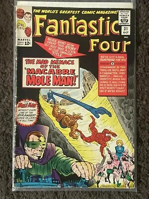 Buy Fantastic Four #31 (RAW 4.0-5.0 - MARVEL 1964) (ITEM VIDEO!) Stan Lee. Mole Man • 236.81£