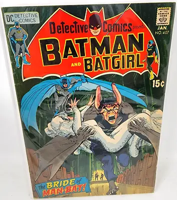 Buy Detective Comics #407 Man-bat 3rd Appearance Neal Adams Cover Art *1971* 7.0 • 78.83£