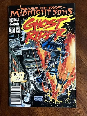 Buy Ghost Rider#28 Newsstand 1992 Rise Of The Midnight Sons • 11.95£