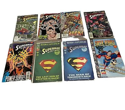 Buy 90s SUPERMAN Lot 57, 78, 481, 687, 698, 8, Superboy 1 Annual, USPS Heroes Album • 23.99£