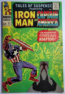 Buy Tales Of Suspense #82 Captain American Iron Man Marvel 1966 1st Super Adaptoid • 22.13£