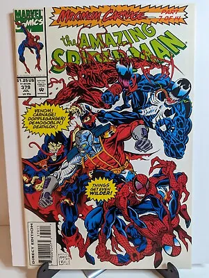 Buy Amazing Spider-Man #379 - 1993 Marvel Comics - Maximum Carnage Part 7 • 5.52£
