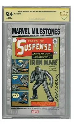 Buy Marvel Milestones Tales Of Suspense #39 CBCS 9.4 SIGNED LARRY LEIBER KG851 • 319.81£