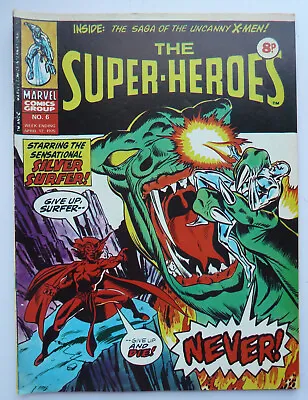 Buy The Super-Heroes #6 - Marvel Comics Group UK  12 April 1975 F/VF 7.0 • 5.99£