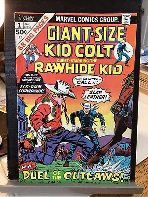 Buy 1975 Giant-size Kid Colt #1 Marvel Comics Rawhide Kid Western Gunfighters • 7.19£